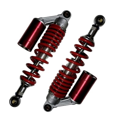 Amortiguador Trasero 350mm LT-38cm R8 DI-10mm Rojo Par5