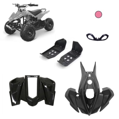 Carcasa Plástica Mini ATV 49cc 2T Rosado3