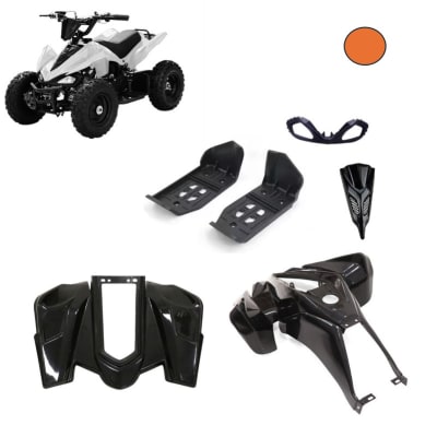 Carcasa Plástica Mini ATV 49cc 2T Naranjo3