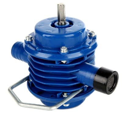 Bomba agua de taladro manual mini autocebante plástico11