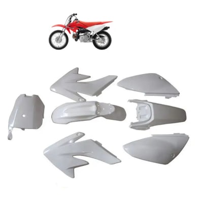 Carcasa Plástica Moto CRF70 Blanco7