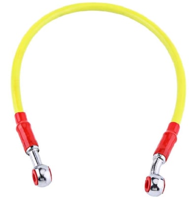 Tubo Manguera Freno Flexible Hidraulico Moto 1mt Amarillo1