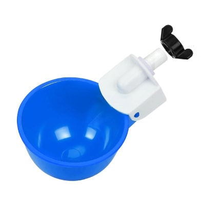 Dispensador Agua Automático de Plástico para Aves de Corral Azul1