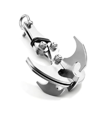 Gancho Garra Plegable para Senderismo y Camping Inox.1