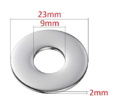 Golilla Plana 5/16'' (9x23x2mm) Zincada x 10Unid.2