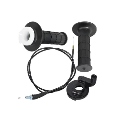 Kit Puños Alto Piola Y Carro Acelerador 22mm Negro1