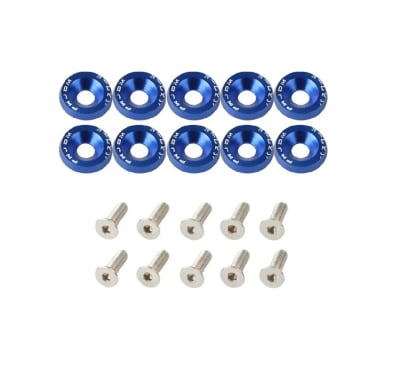 Kit Sujetadores Arandelas de Aluminio M6x20 Azul1