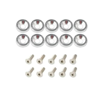 Kit Sujetadores Arandelas de Aluminio M6x20 Plata1