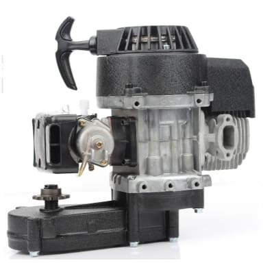 Motor 49cc 2T Partida Normal AN c/Reductor AN 11T y Filtro Plast2