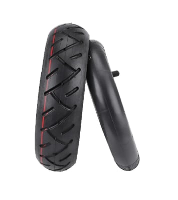 Neumático 10x2.50 4 Ply + Cámara Válvula Curva Para Scooter1