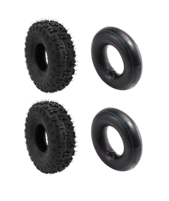 Par Neumático 04D 4.10-4 4PLY con Cámara V-curva Moto ATV Scooter1