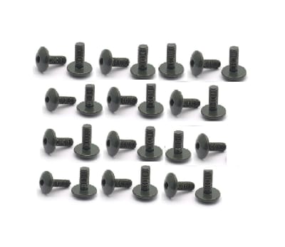25 Pernos Parker M6x16mm Cabeza Redonda Plana Grande1