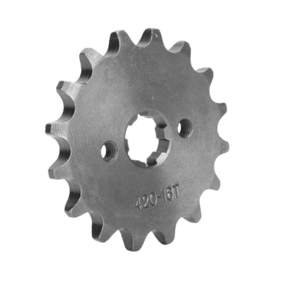 Piñon 420-16T P30 Eje 17mm Espesor 6mm Ataque1
