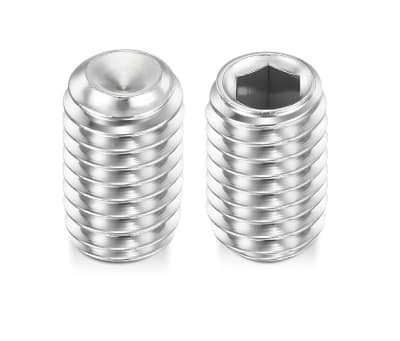 Prisionero Allen Punta Copa Cabeza Hexagonal 3x4mm Inox.1
