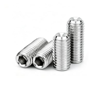 Prisionero Allen Punta Copa Cabeza Hexagonal 4x6mm Inox. x 4 Unid.1
