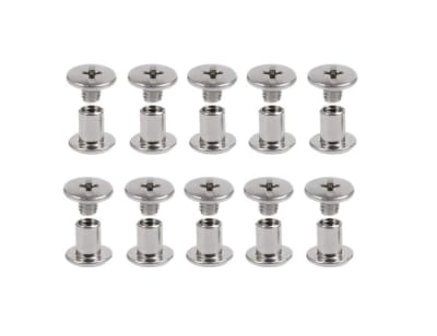 Tornillo Chicago para Encuadernación C/Tuerca M5x6mm x 10 Unid.1