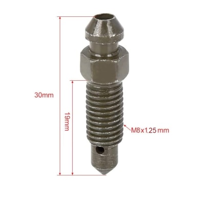 Tornillo de Purga con Tapón de Freno para Moto M8 x 1,25mm1
