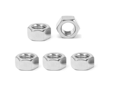 5 Tuercas Hexagonal M T-5 P-1.25 8mm Zincada1
