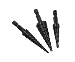Set 3 Brocas Escalonadas Cobalto con Estuche