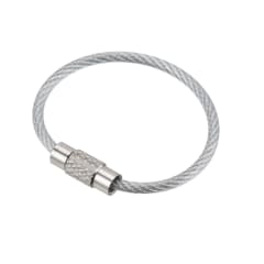 Cable Llavero Acero Inoxidable Seguro 55mm