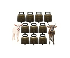 10 Campanas Ganado para Pastoreo Metal