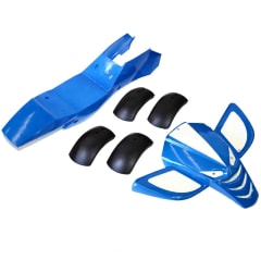 Carcasa Plastica Mini Moto ATV 49cc 2T Azul Blanco