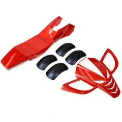 Carcasa Plastica Mini Moto ATV 49cc 2T Rojo Blanco
