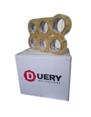 Cinta Embalaje Extra Fuerte 50Mic Transparente x 6 Unid.