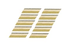 10 Barras de 40 Clavos c/u Cabeza D para Madera M2,8x60mm Zinc Amarillo