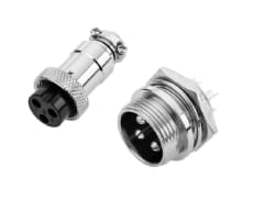 4 Pack Conector Aviación GX-16 3P Macho y Hembra