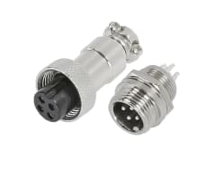 Conector Aviación GX-12 4P Macho y Hembra