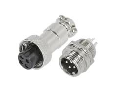 Conector Aviación GX-20 4P Macho y Hembra