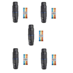 Conector de Cable Impermeable IP68 3 Vías para Exteriores X 5 Unid.