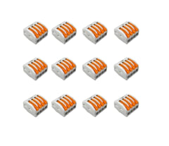 Conector De Cable 4 Pines PCT 214 Gris 12 Unid.