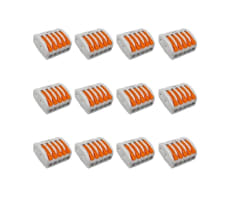 Conector De Cable Pct-215 Gris 12 Unid. Gris