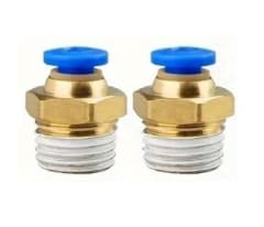 2 Conectores Fittings Manguera Aire 6mm a 1/2