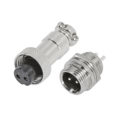 Conector Aviación GX-16 2P Macho y Hembra
