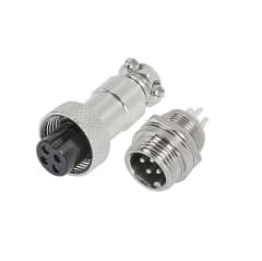 Conector Aviación GX-16 4P Macho y Hembra