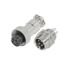 Conector Aviación GX-20 5P Macho y Hembra