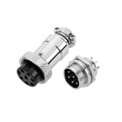 Conector Aviación GX-20 8P Macho y Hembra