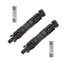 Conector Mc4 Porta Fusible Con Fusible 1000vdc 10a X 2 Unid.