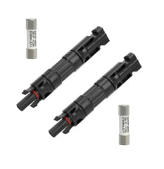 Conector Mc4 Porta Fusible Con Fusible 1000vdc 25a X 2 Unid.
