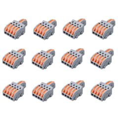 Conector De Cable Spl 1 En 4 Gris 12 Unid.