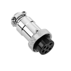 Conector Aviacion GX-12 6P Hembra