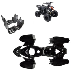 Carcasa Plástica Raptor ATV 110cc Negro