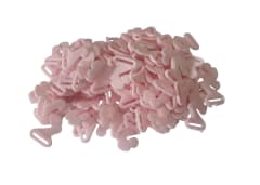 Broche Conector Para Sosten Rosado Plastico x 10 Unid.