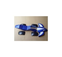 Carcasa Plastica Mini-ATV-49cc-04 Azul-blanco Cuadrimoto
