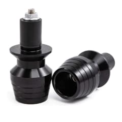 Tope Extremo Manillar Manubrio Negro Par