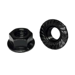 Tuerca Brida Grafilada M6 dentada PL broqueo