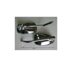 Espejos retrovisor moto cromados 10mm